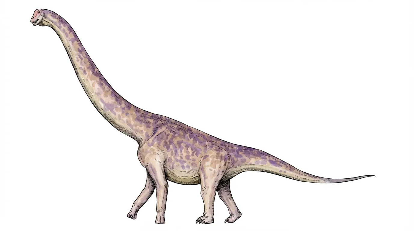 Ilustración paleontológica de Malarguesaurus