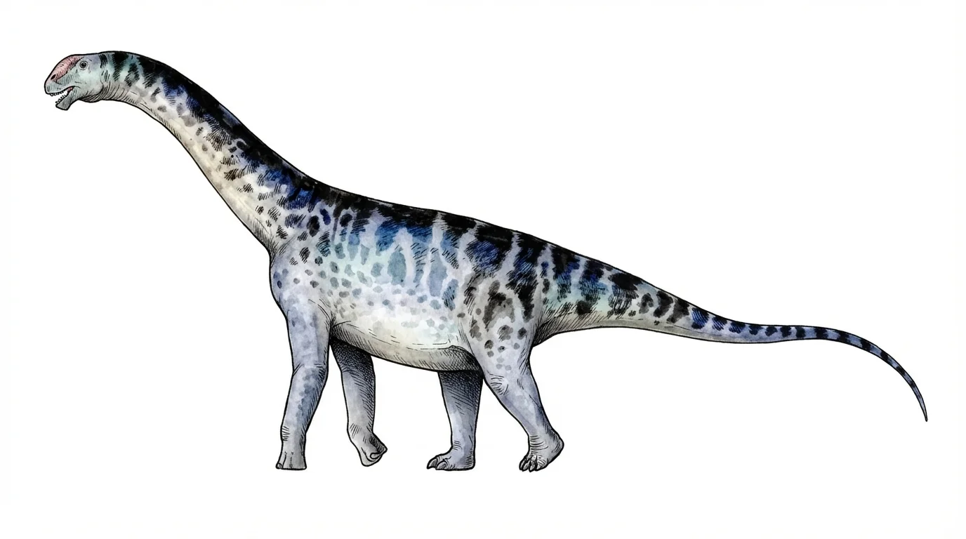Ilustración paleontológica de Mierasaurus