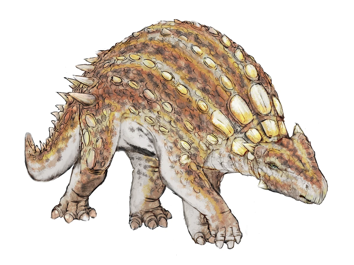 Ilustración paleontológica de Minmi