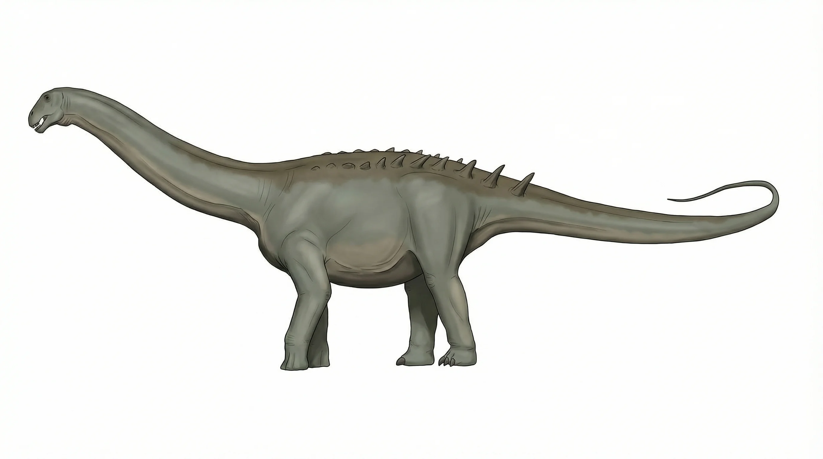 Ilustración paleontológica de Muyelensaurus