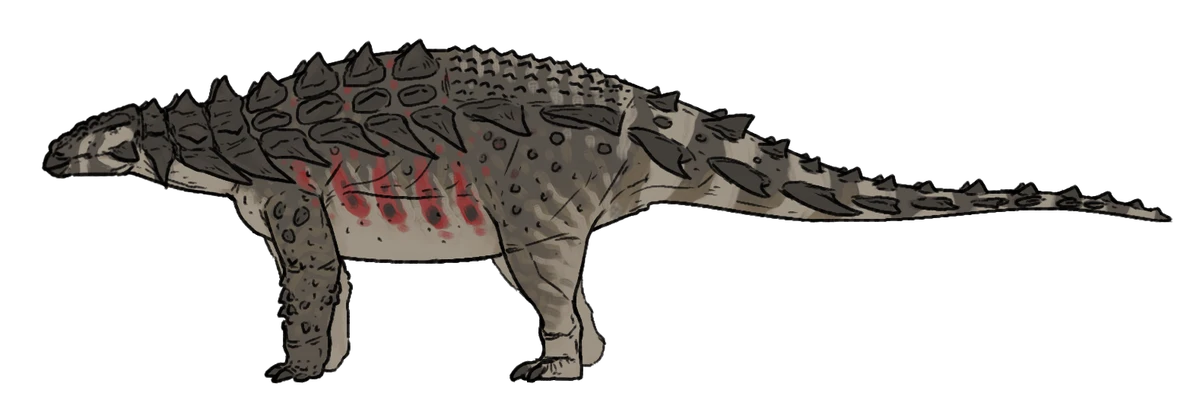 Ilustración paleontológica de Mymoorapelta