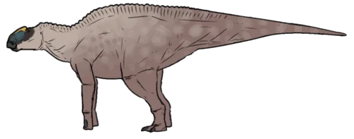 Ilustración paleontológica de Naashoibitosaurus
