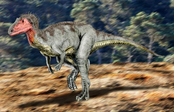 Ilustración paleontológica de Neovenator