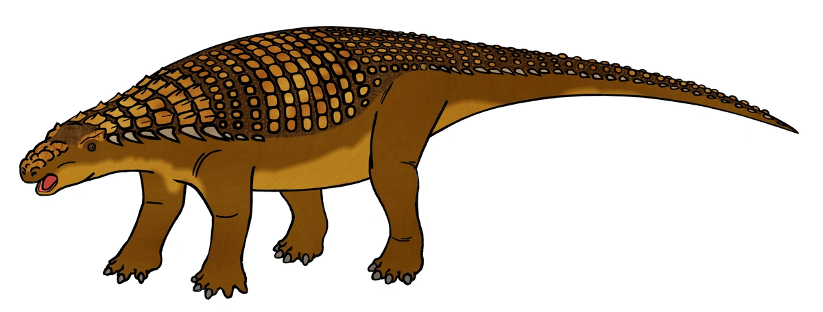 Ilustración paleontológica de Nodosaurus