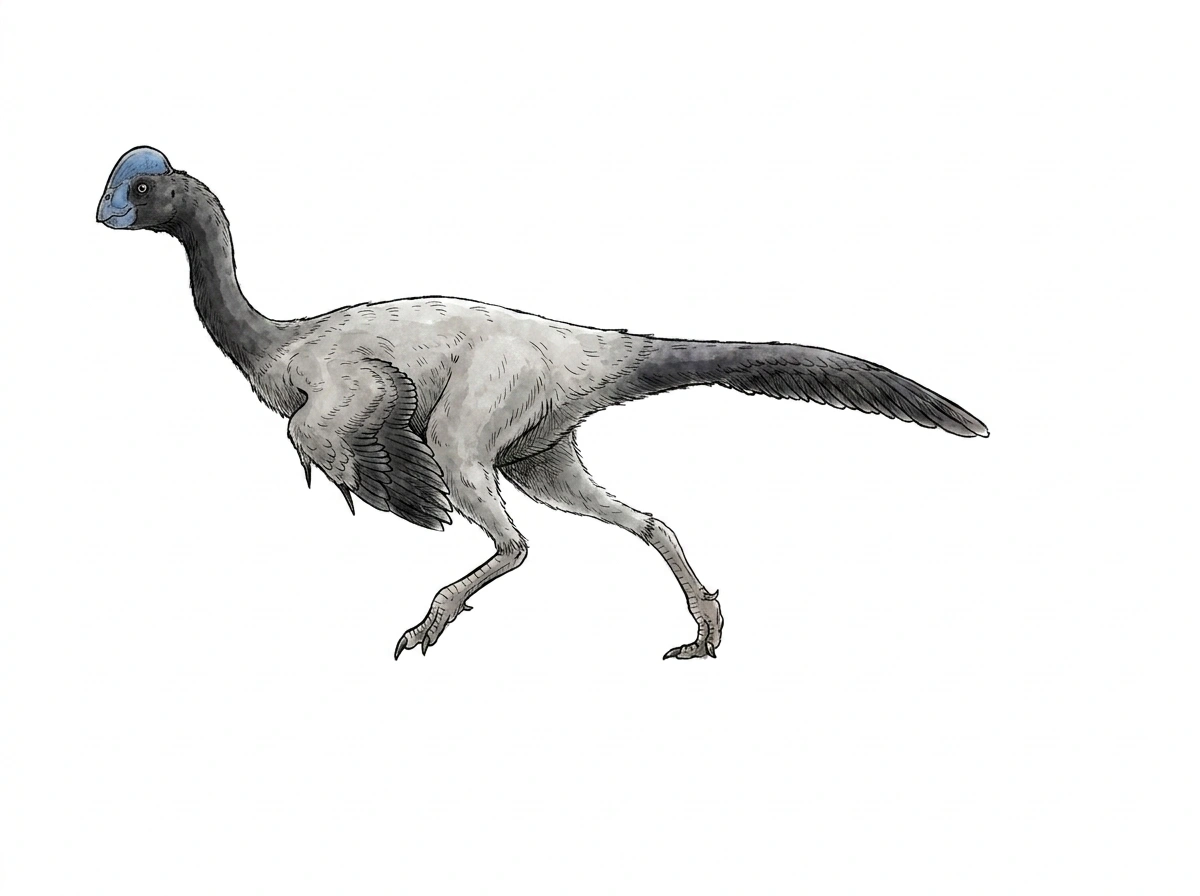 Ilustración paleontológica de Ojoraptorsaurus