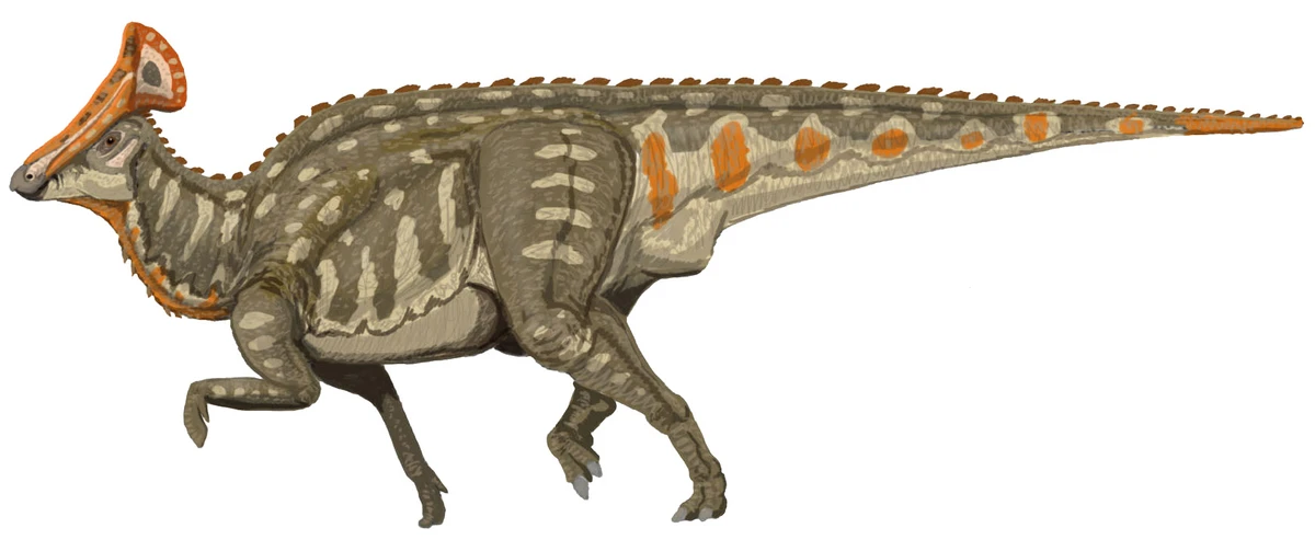 Ilustración paleontológica de Olorotitan