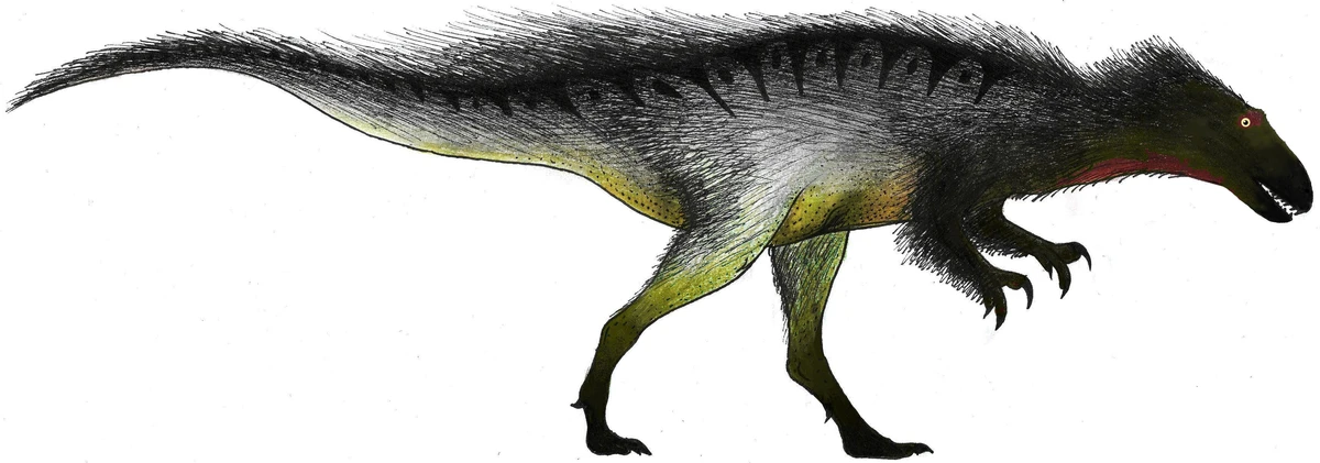 Ilustración paleontológica de Orkoraptor