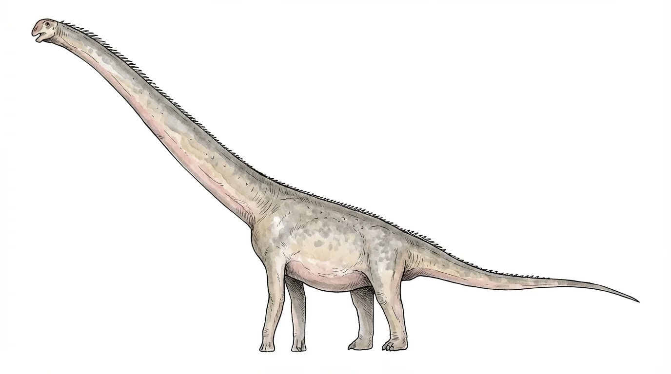 Ilustración paleontológica de Padillasaurus