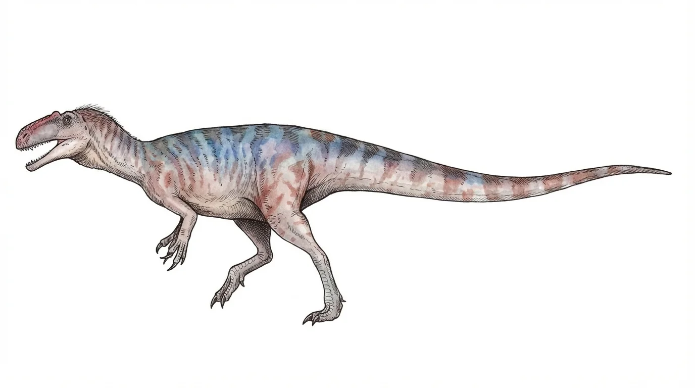 Ilustración paleontológica de Pandoravenator