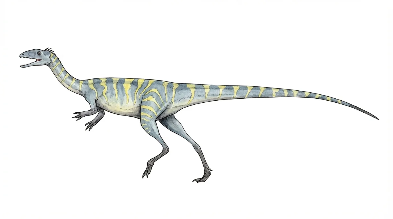 Ilustración paleontológica de Panguraptor