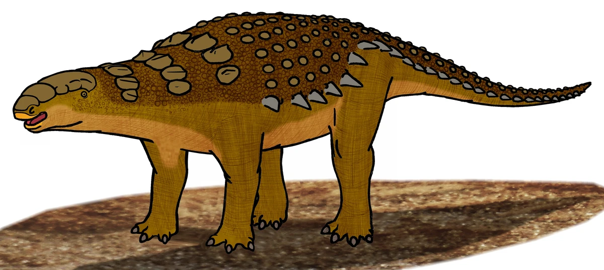 Ilustración paleontológica de Panoplosaurus