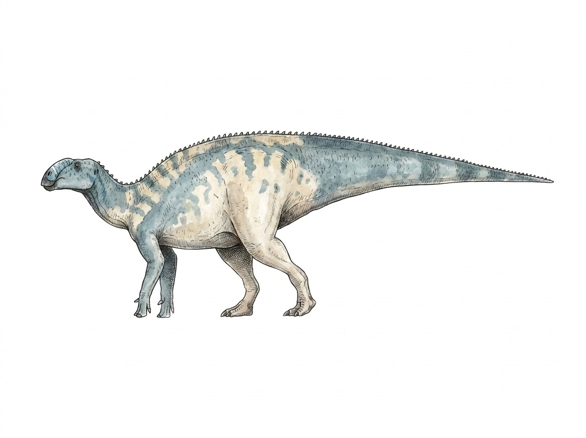 Ilustración paleontológica de Parrosaurus