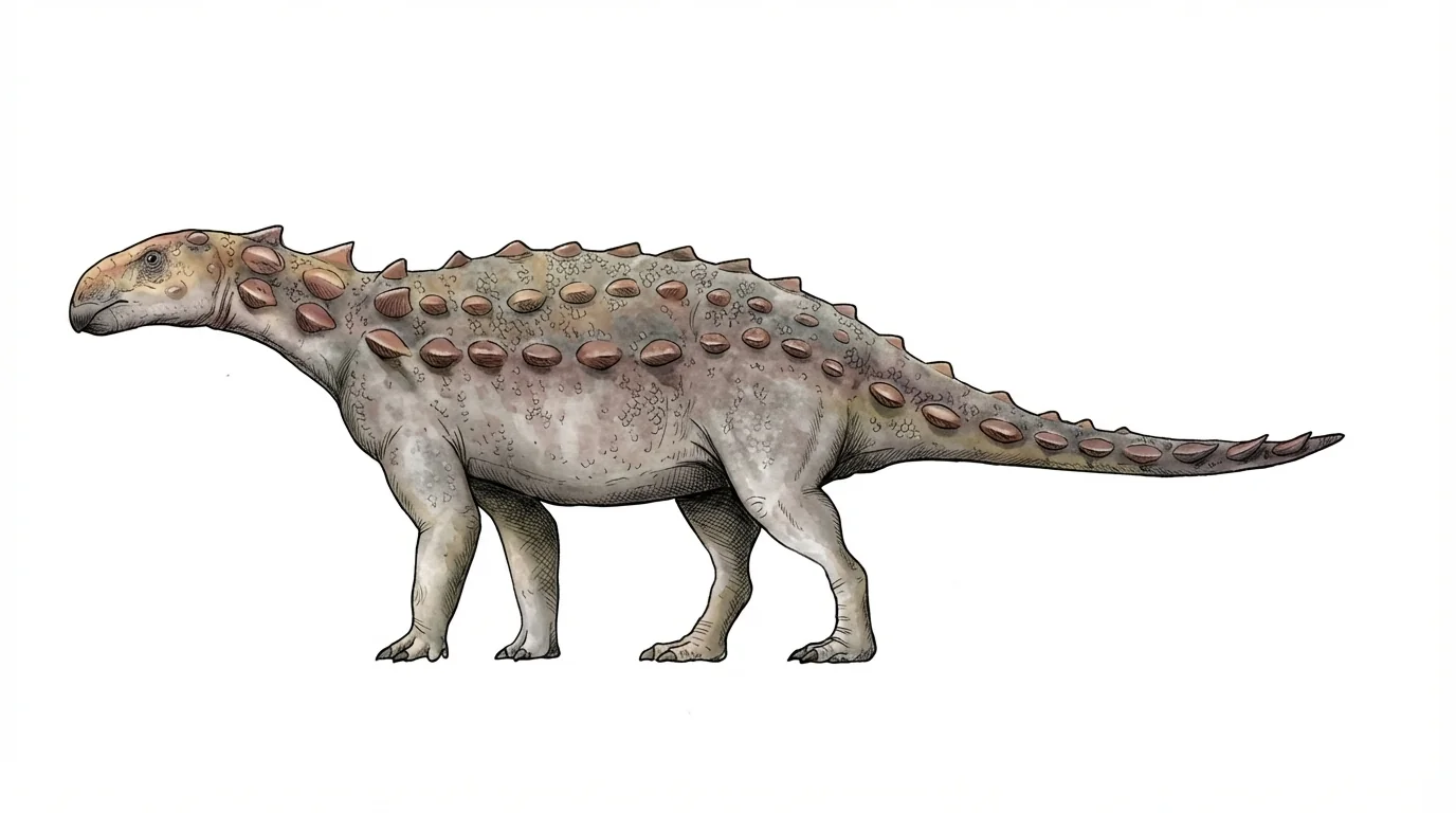 Ilustración paleontológica de Patagopelta