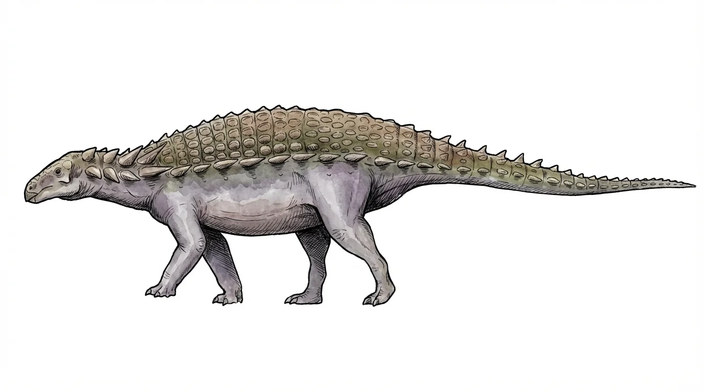 Ilustración paleontológica de Pawpawsaurus