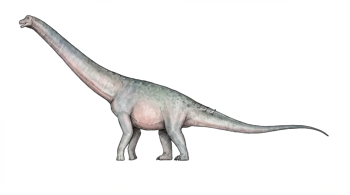 Ilustración paleontológica de Pellegrinisaurus