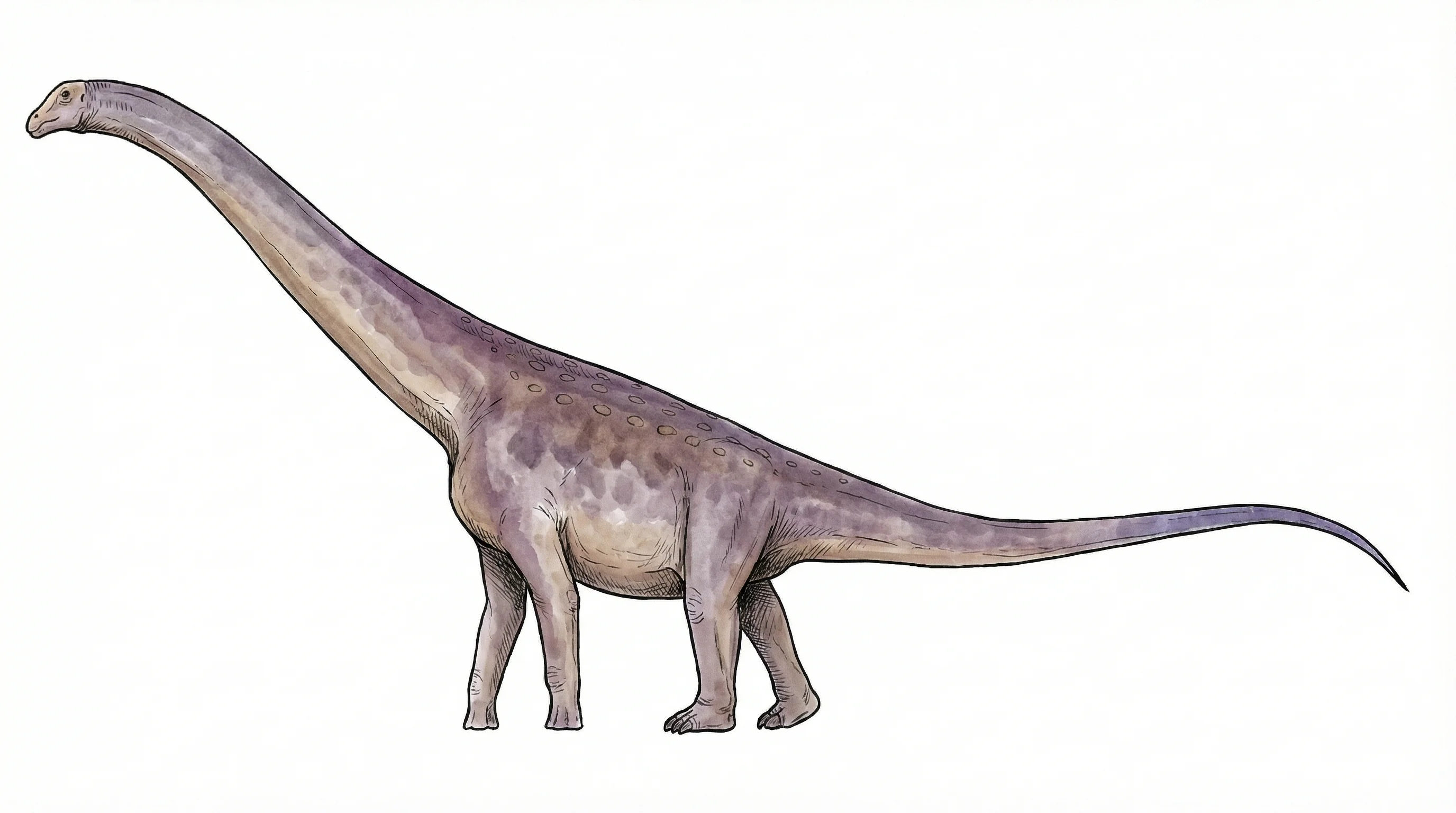 Ilustración paleontológica de Petrobrasaurus