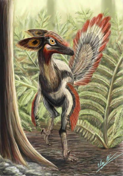 Ilustración paleontológica de Philovenator