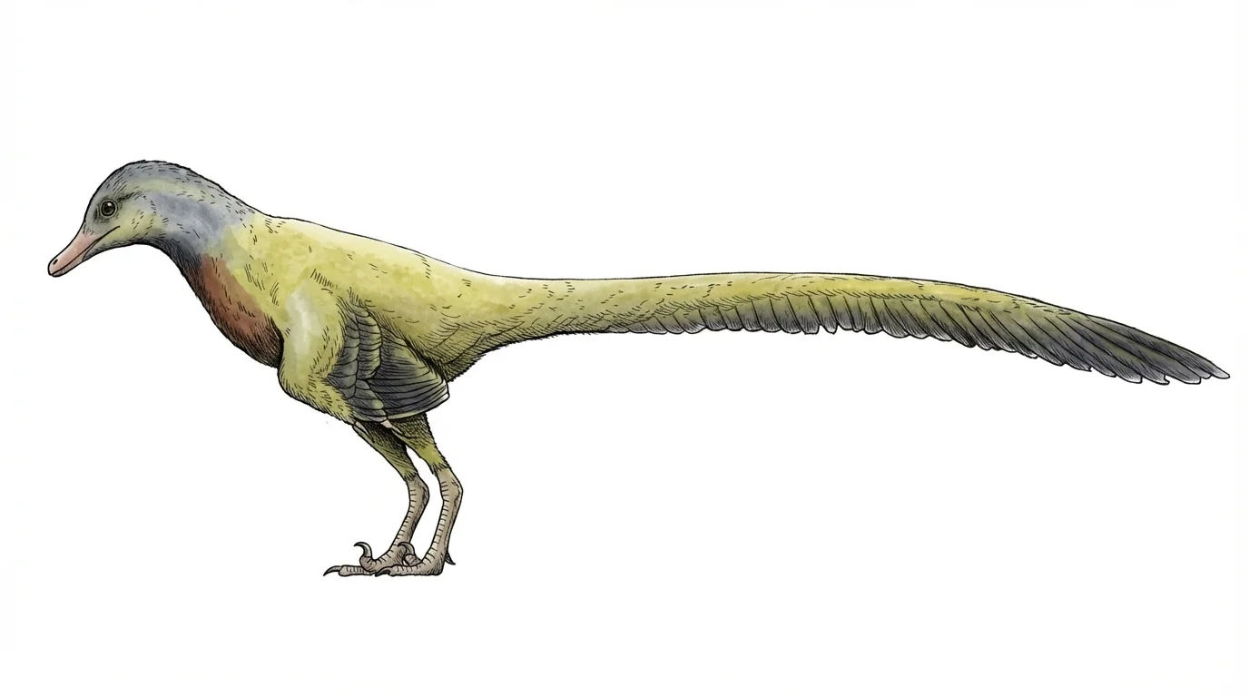 Ilustración paleontológica de Pneumatoraptor