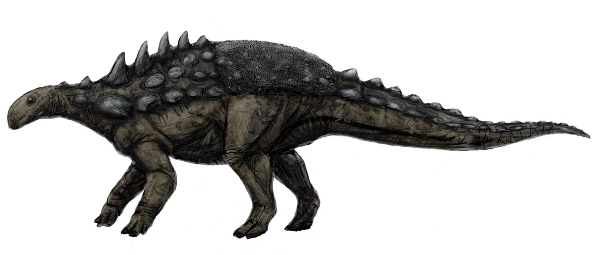 Ilustración paleontológica de Polacanthus
