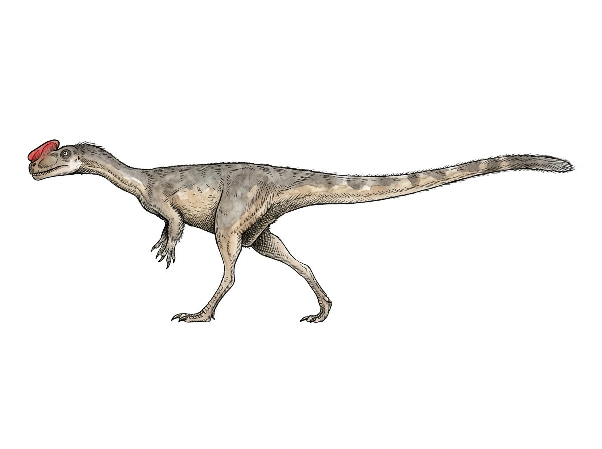 Ilustración paleontológica de Proceratosaurus