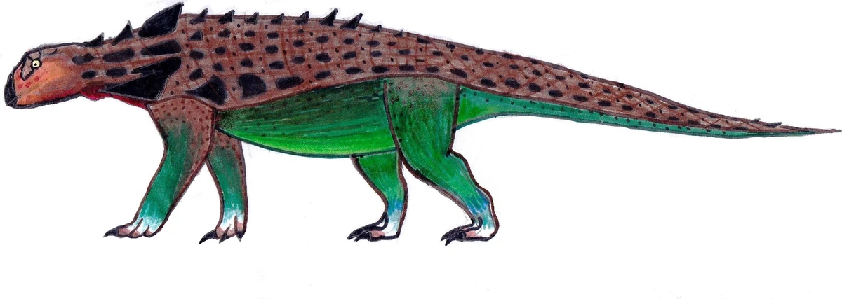 Ilustración paleontológica de Propanoplosaurus