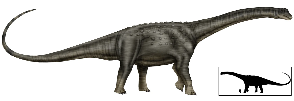 Ilustración paleontológica de Puertasaurus