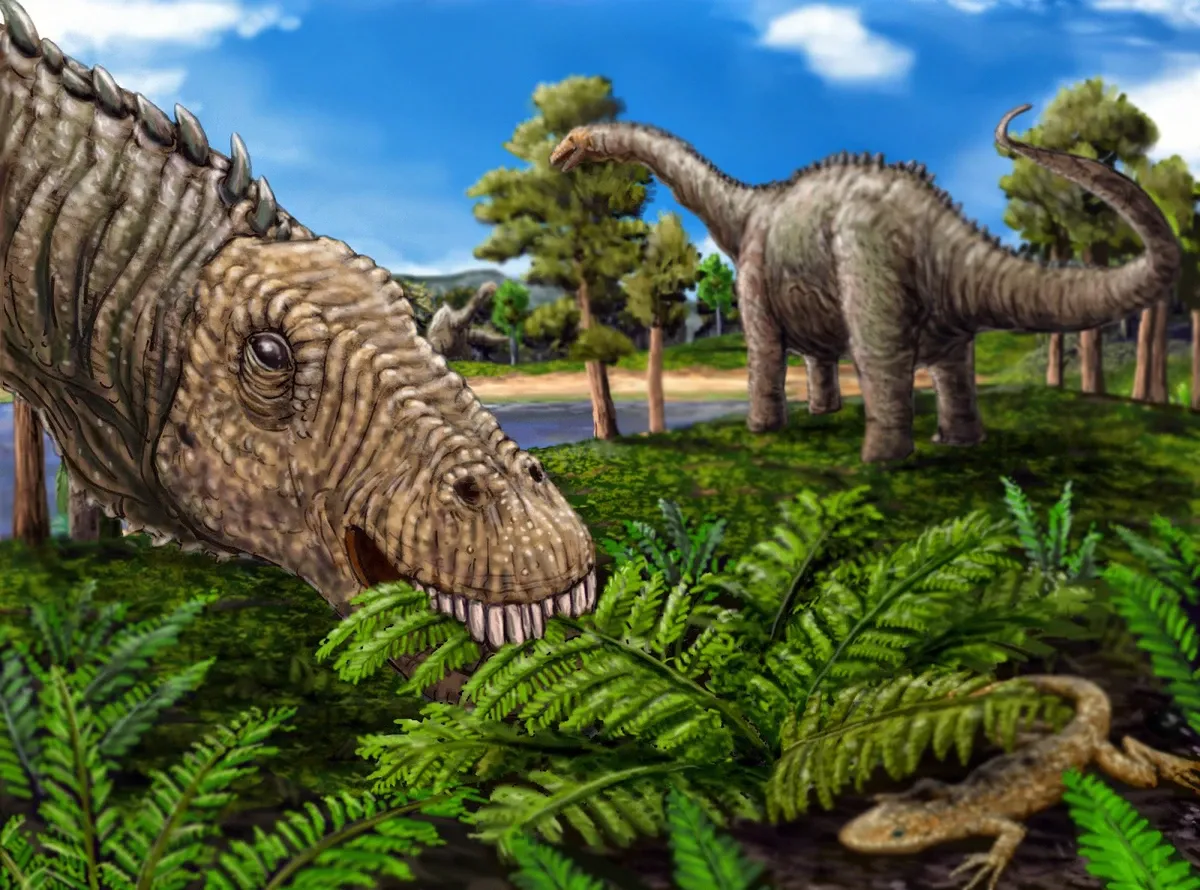 Ilustración paleontológica de Quaesitosaurus