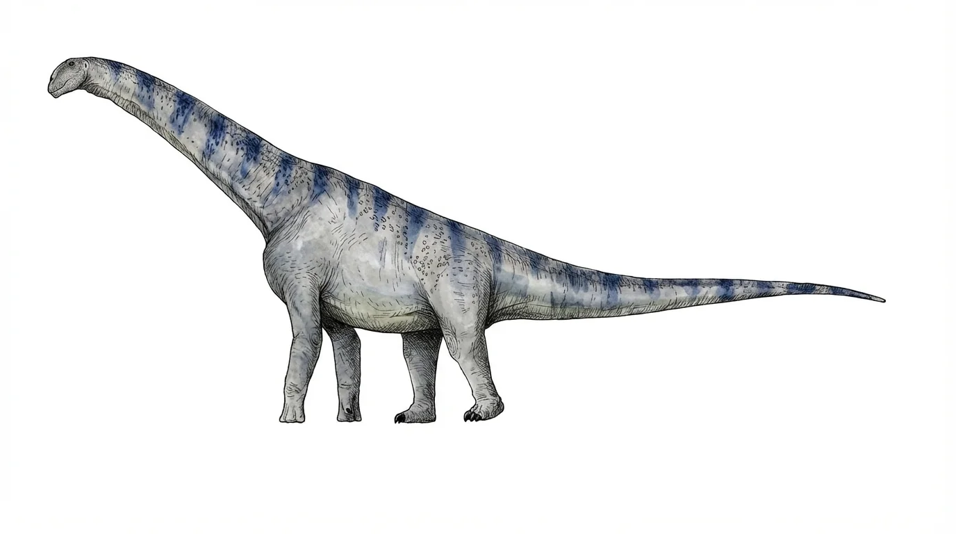 Ilustración paleontológica de Rhoetosaurus