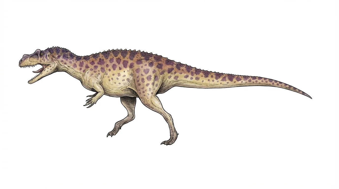 Ilustración paleontológica de Saltriovenator