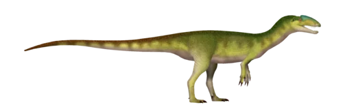 Ilustración paleontológica de Sarcosaurus