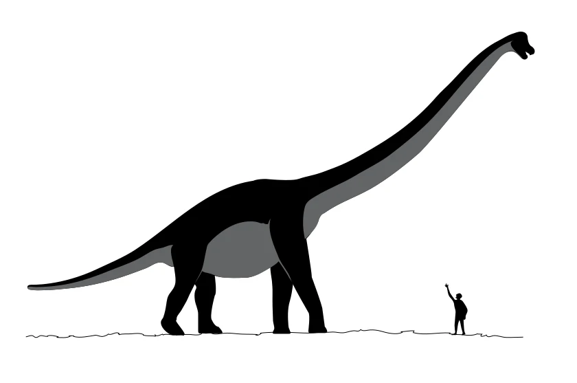 Ilustración paleontológica de Sauroposeidon