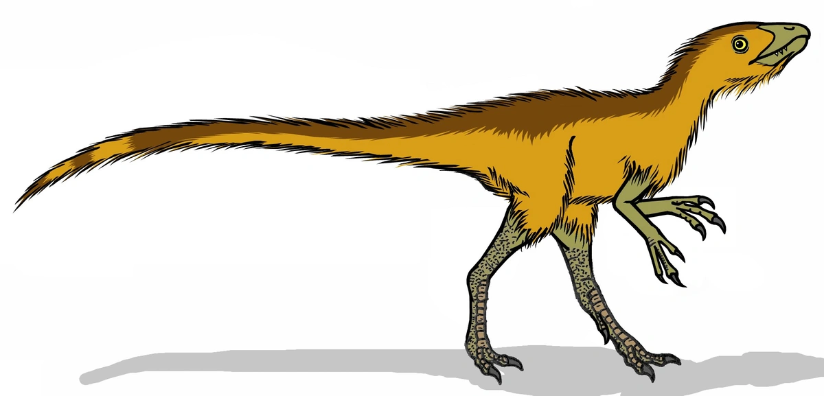 Ilustración paleontológica de Scipionyx