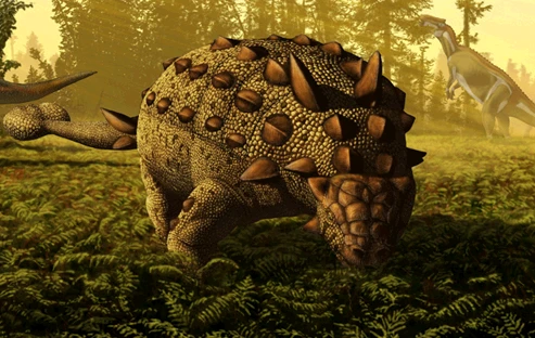 Ilustración paleontológica de Scolosaurus