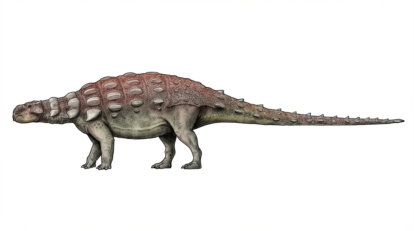 Ilustración paleontológica de Shamosaurus
