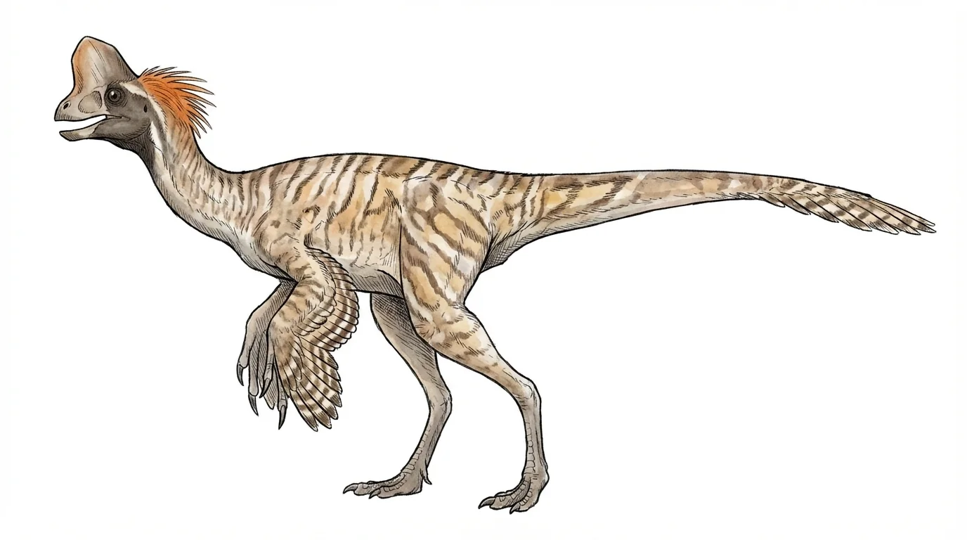 Ilustración paleontológica de Shixinggia