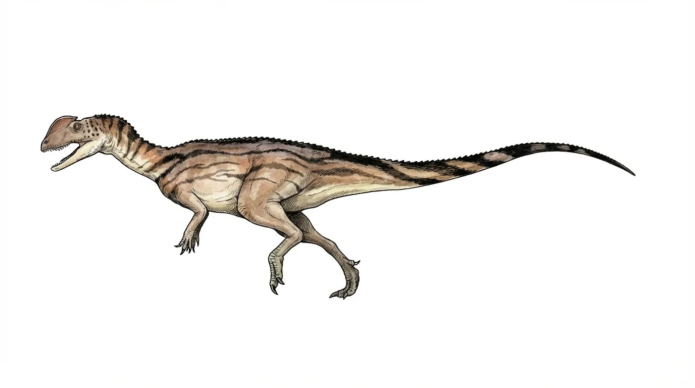 Ilustración paleontológica de Shuangbaisaurus