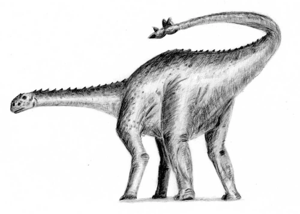 Ilustración paleontológica de Shunosaurus