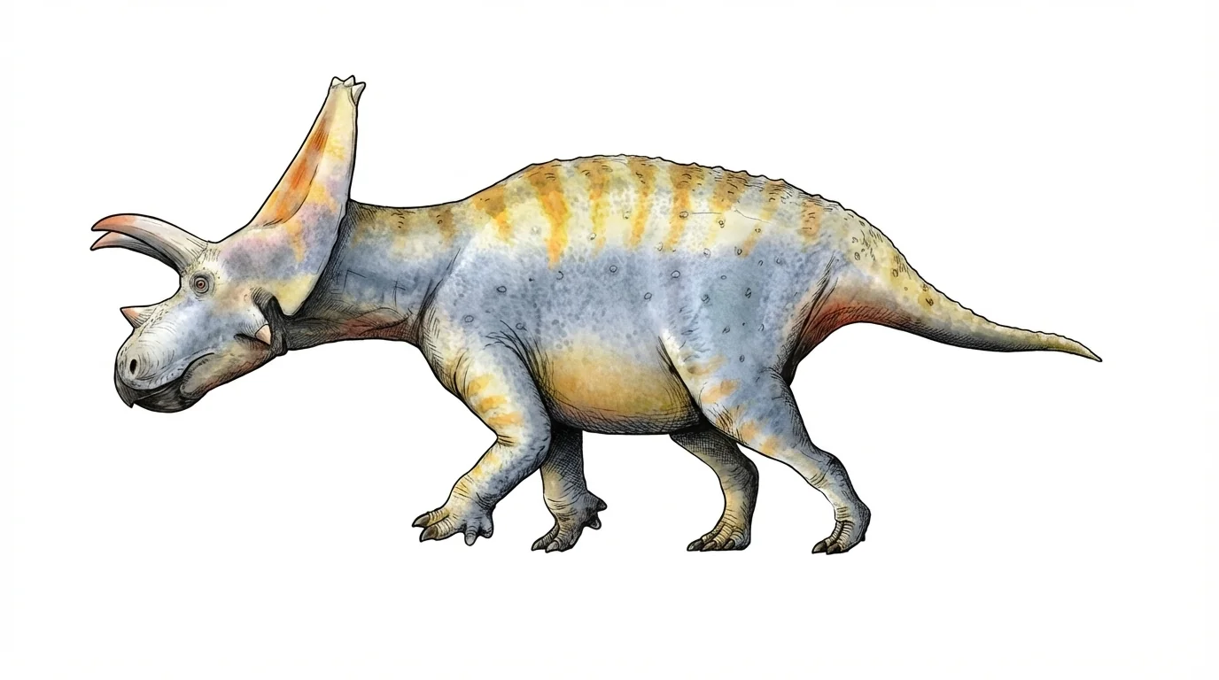 Ilustración paleontológica de Sierraceratops