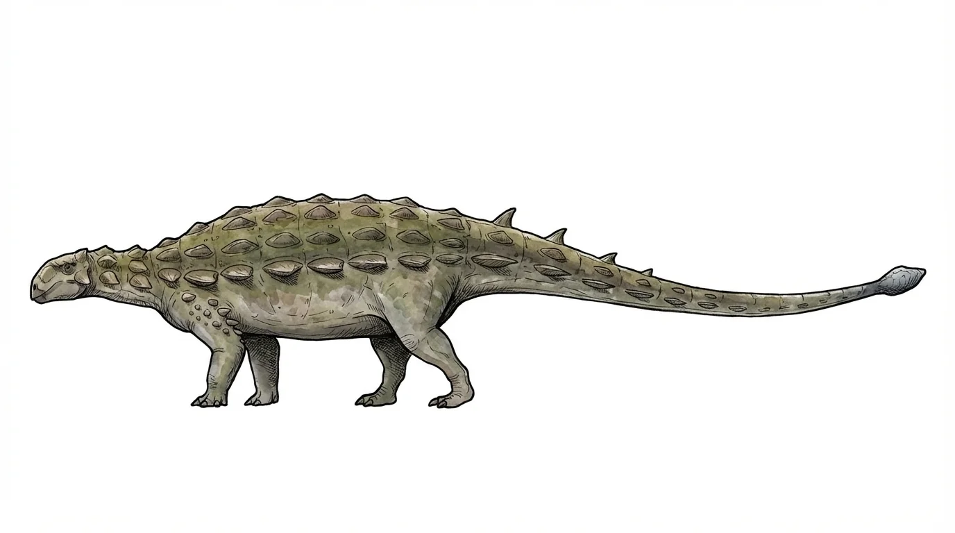 Ilustración paleontológica de Sinankylosaurus
