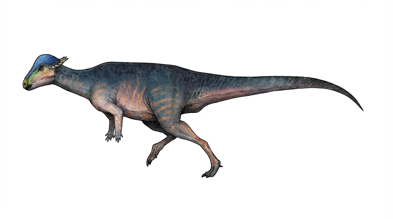 Ilustración paleontológica de Sinocephale
