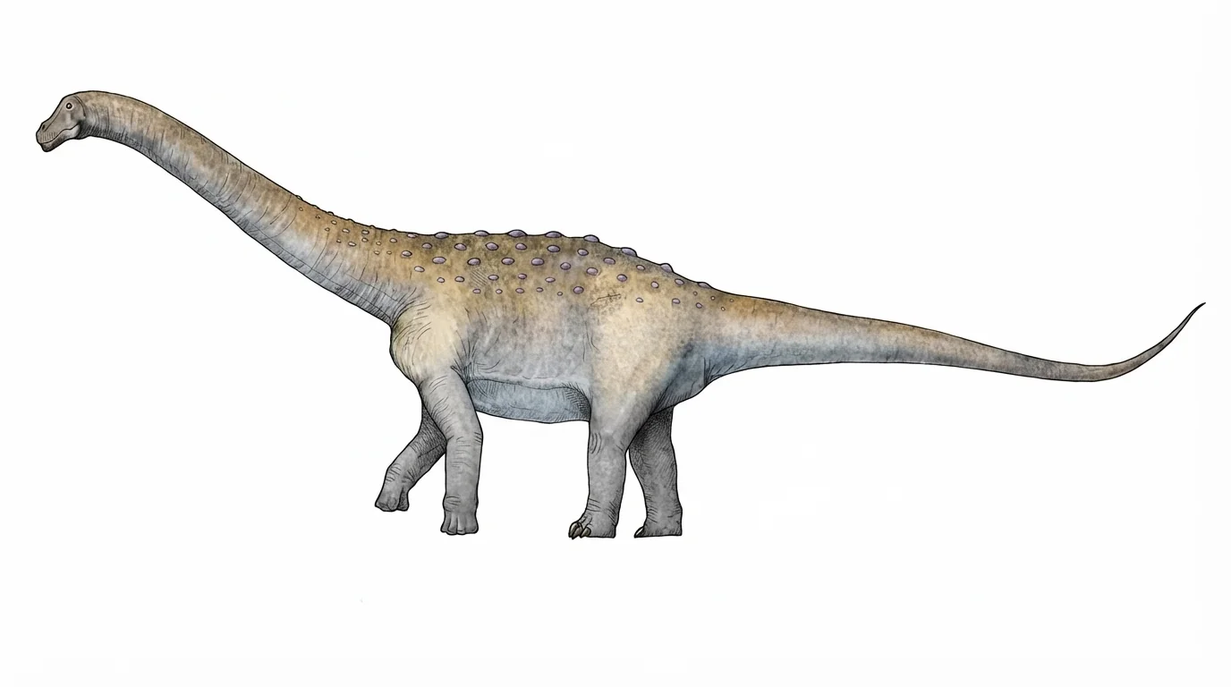 Ilustración paleontológica de Sonidosaurus