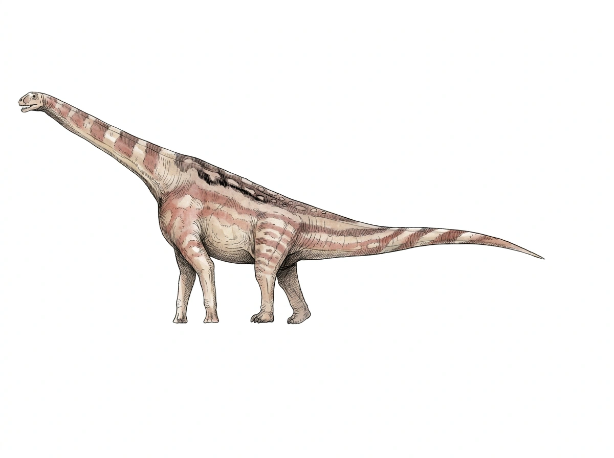 Ilustración paleontológica de Spinophorosaurus