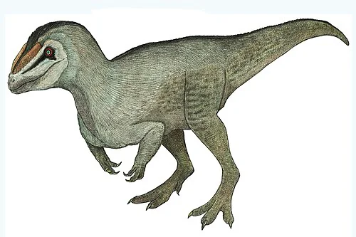 Ilustración paleontológica de Tachiraptor