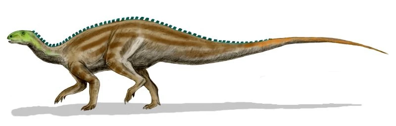 Ilustración paleontológica de Tenontosaurus