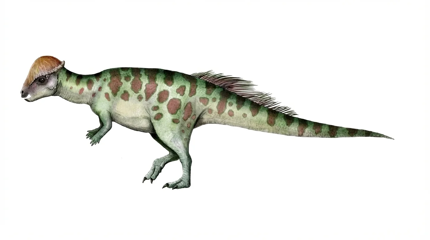 Ilustración paleontológica de Texacephale