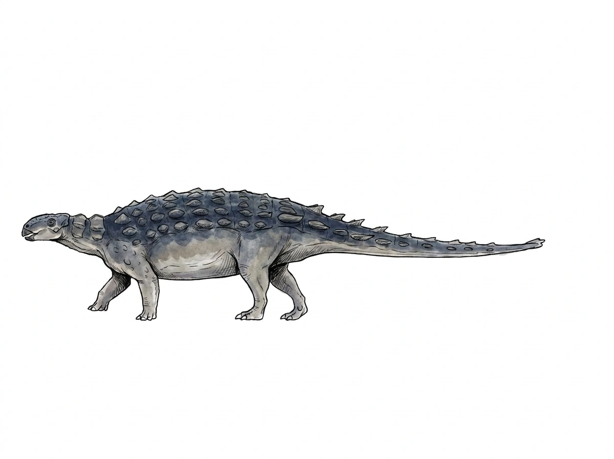 Ilustración paleontológica de Tsagantegia