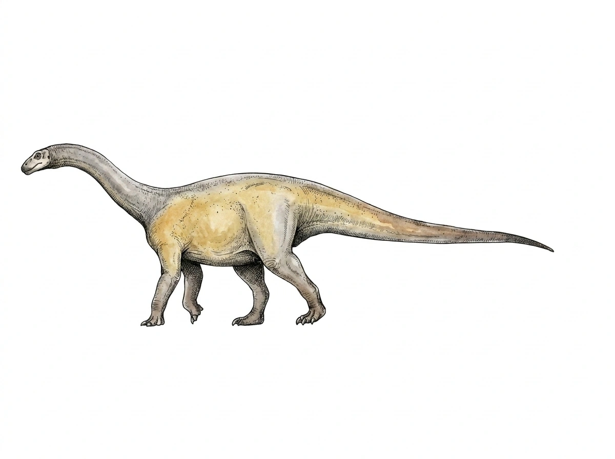 Ilustración paleontológica de Tuebingosaurus