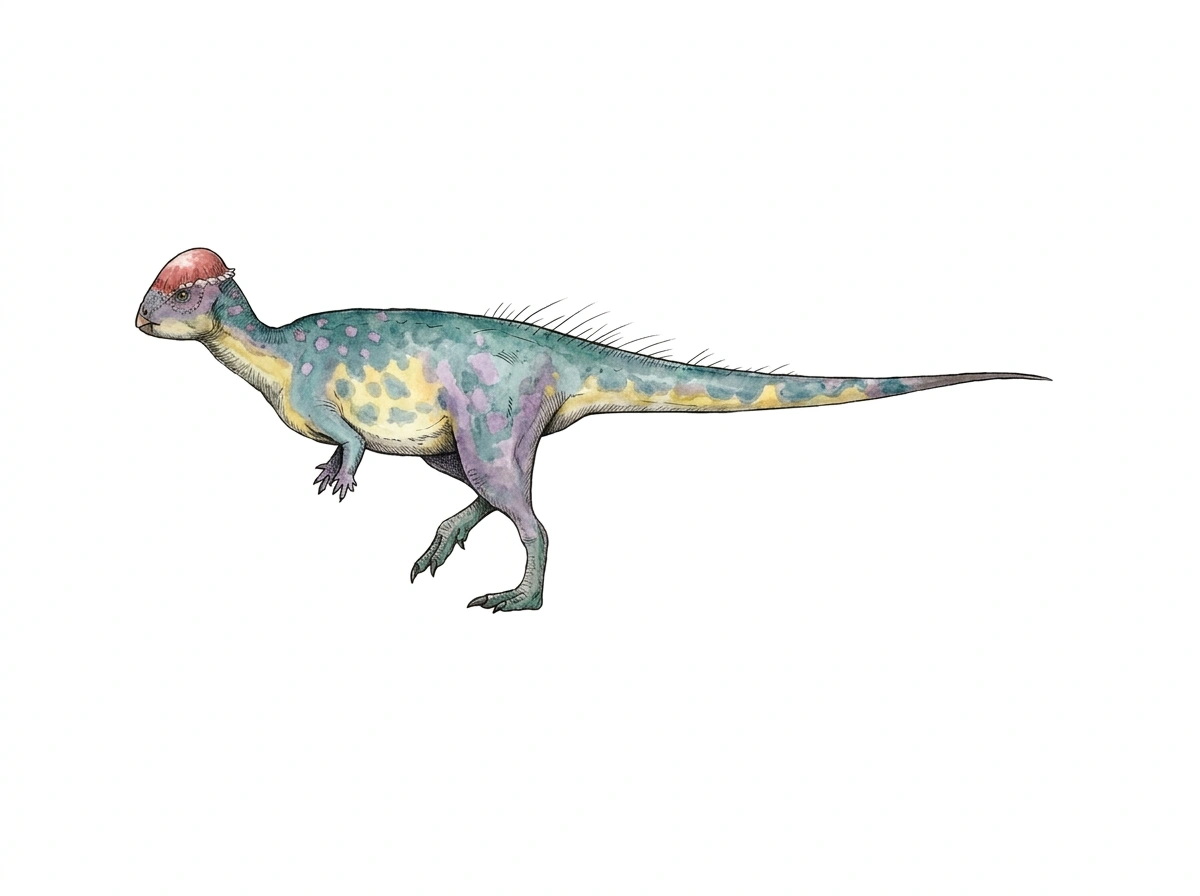 Ilustración paleontológica de Tylocephale