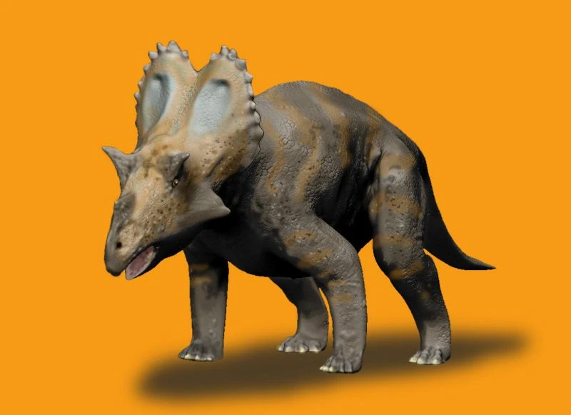 Ilustración paleontológica de Utahceratops