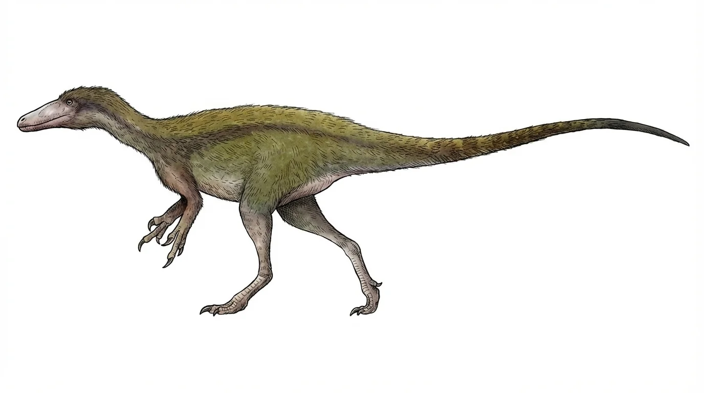 Ilustración paleontológica de Vayuraptor